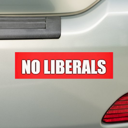 AUTOCOLLANT DE VOITURE PAS DE LIBÉRAUX (En voiture)