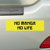 AUTOCOLLANT DE VOITURE PAS DE MANGA PAS DE VIE (En voiture)