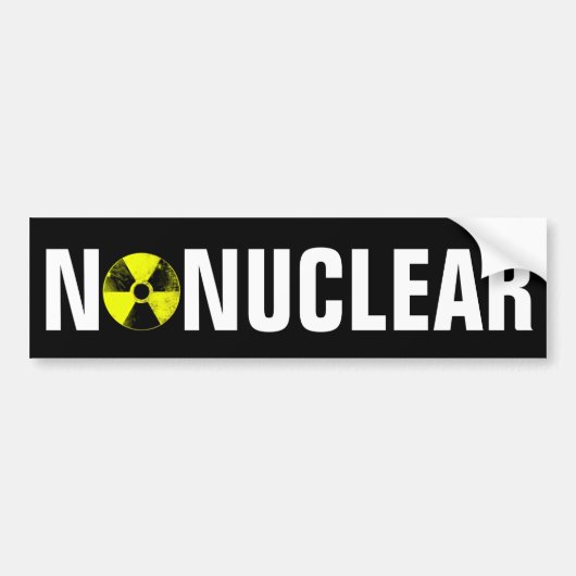 Autocollant De Voiture Pas de nucléaire (Devant)