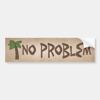 Autocollant De Voiture Pas de problème de reggae