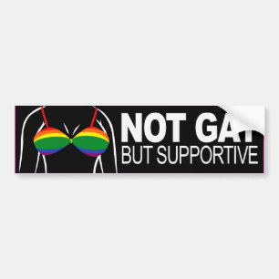 Autocollant De Voiture PAS GAY MAIS SOUTENANT BRA -.png