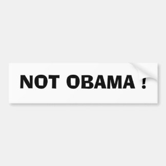 AUTOCOLLANT DE VOITURE PAS OBAMA !