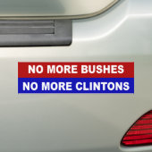 Autocollant De Voiture Pas plus de buissons, pas plus de Clintons (En voiture)