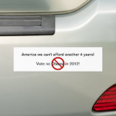 AUTOCOLLANT DE VOITURE PAS PLUS D'OBAMA (En voiture)
