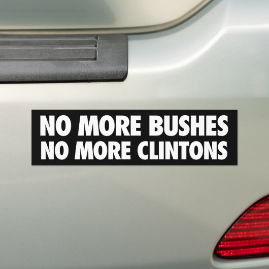 Autocollant De Voiture Pas plus ne bague plus de Clintons (En voiture)
