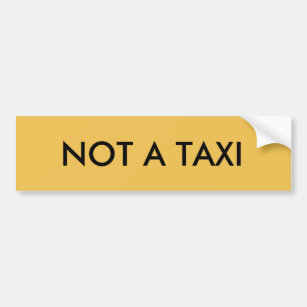 Autocollant De Voiture Pas un taxi