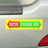 Autocollant De Voiture Passing Side Suicide Overtaking Left-hand Traffic (En voiture)