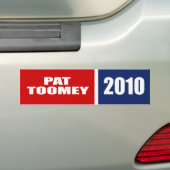 AUTOCOLLANT DE VOITURE PAT TOOMEY POUR LE SÉNAT (En voiture)