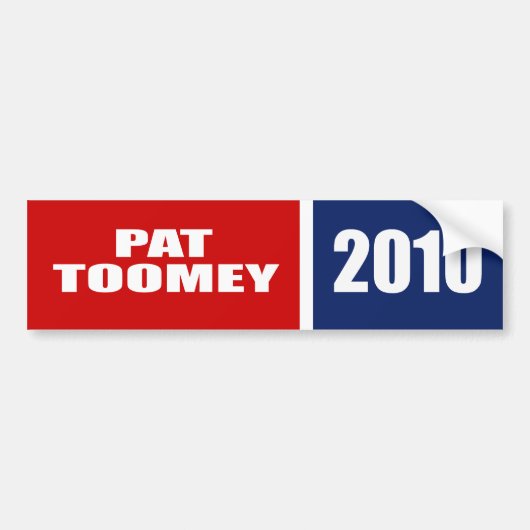 AUTOCOLLANT DE VOITURE PAT TOOMEY POUR LE SÉNAT (Devant)