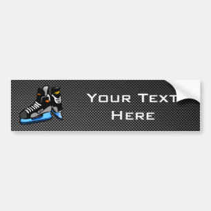 Autocollant De Voiture Patins d'hockey de fibre de carbone de Faux
