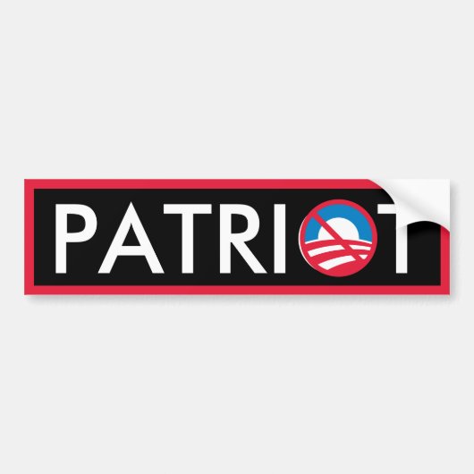 Autocollant De Voiture Patriote (Devant)