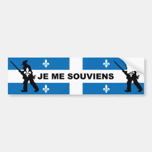 Autocollant De Voiture Patriotes 1837 JE ME SOUVIENS (QUÉBEC)