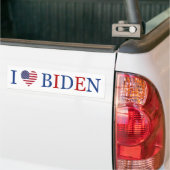 Autocollant De Voiture Patriotique I Heart Love Joe Biden Drapeau (Sur camion)