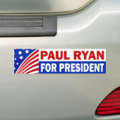 Autocollant De Voiture Paul Ryan pour le président (En voiture)