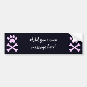 Autocollant De Voiture Paw Coeur & Crossbones