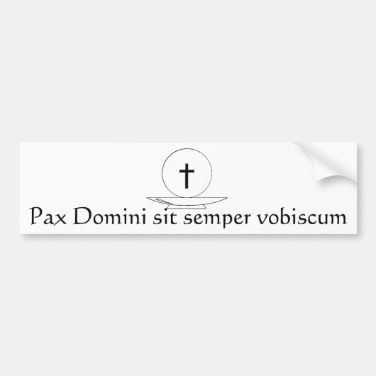 Autocollant De Voiture Pax Domini reposent le vobiscum de semper (Devant)