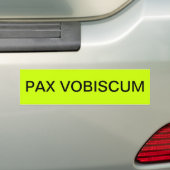 AUTOCOLLANT DE VOITURE PAX VOBISCUM (En voiture)
