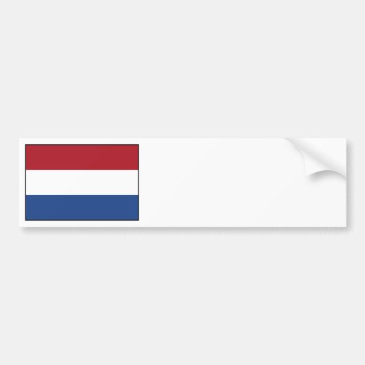 Autocollant De Voiture Pays-Bas - drapeau néerlandais (Devant)