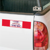 AUTOCOLLANT DE VOITURE PAYS DE DIEU TRUMP (Sur camion)