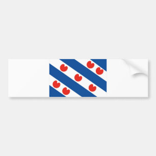 Autocollant De Voiture Pays du Pays-Bas, la région de Frisia Friesland