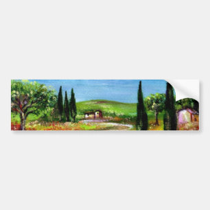 AUTOCOLLANT DE VOITURE PAYSAGE DE TOSCANE 5