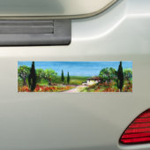 AUTOCOLLANT DE VOITURE PAYSAGE TOSCANE (En voiture)