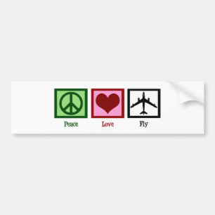 Autocollant De Voiture Peace Love