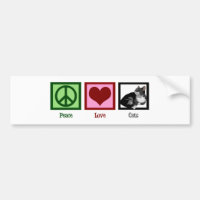 Peace Love Cats mignonne