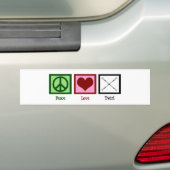 Autocollant De Voiture Peace Love Twirl (En voiture)