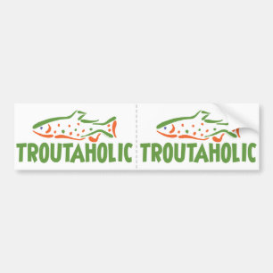 Autocollant De Voiture Pêcheur de truites