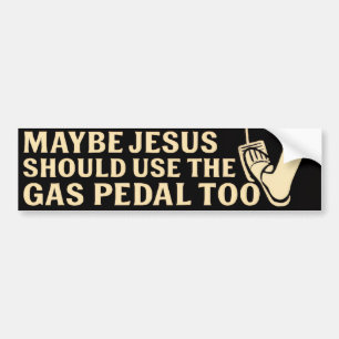 Autocollant De Voiture Pédale à gaz Jésus