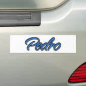 Autocollant De Voiture Pedro Nom bleu Autoaufkleber Sticker (En voiture)
