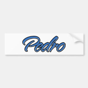 Autocollant De Voiture Pedro Nom bleu Autoaufkleber Sticker