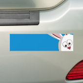 Autocollant De Voiture Peeking Bunny (En voiture)