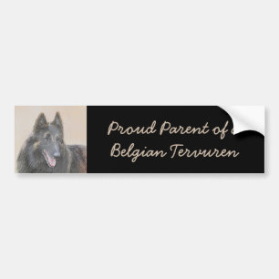 Autocollant De Voiture Peinture belge Tervuren - Beau art original de chi