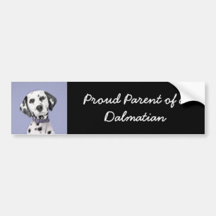 Autocollant De Voiture Peinture Dalmatienne - Cute Original Chien Art