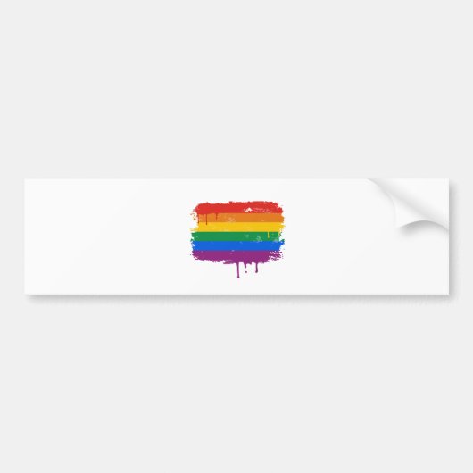 Autocollant De Voiture Peinture d'arc-en-ciel (Devant)