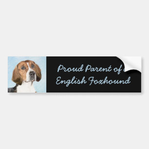 Autocollant De Voiture Peinture de boeuf anglaise - Cute Original Dog Art