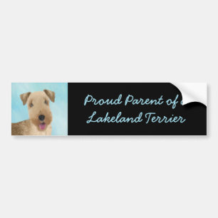 Autocollant De Voiture Peinture de Lakeland Terrier - Cute Original Dog A