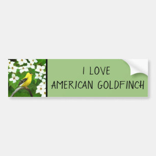Autocollant De Voiture Peinture Goldfinch - Cute Original Chien Art