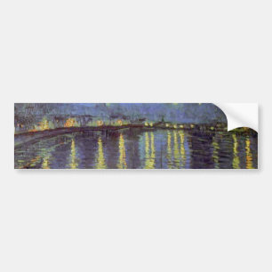 Autocollant De Voiture Peinture nocturne étoilée de Van Gogh