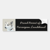 Peinture norvégienne Lundehund - Art original chie