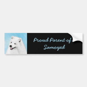 Autocollant De Voiture Peinture Samoyed - Cute Original Chien Art
