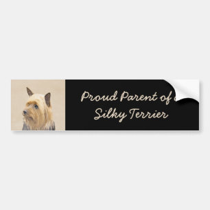 Autocollant De Voiture Peinture Silky Terrier - Cute Original Chien Art