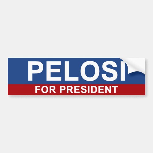 Autocollant De Voiture Pelosi pour le président (Devant)