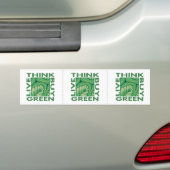 Autocollant De Voiture Pensez vert (En voiture)