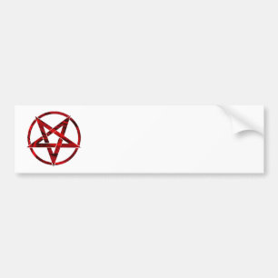 Autocollant De Voiture Pentagram Red Devil