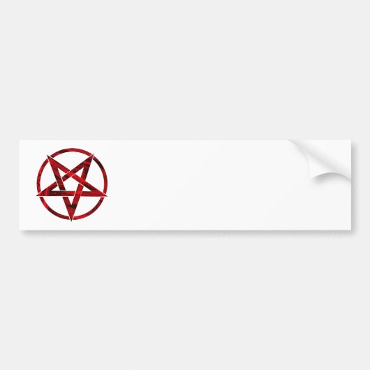 Autocollant De Voiture Pentagram Red Devil (Devant)