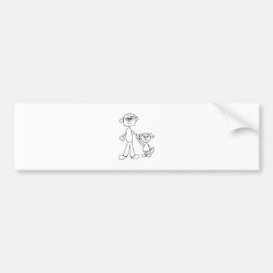 Autocollant De Voiture Père et fille