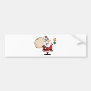 Autocollant De Voiture Père Noël avec Jingle Bell